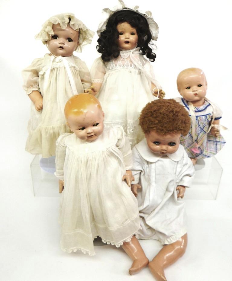 Four Composition Dolls (1 of 6)