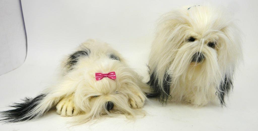 Avanti Two Lhasa Apso Plush Dogs: Avanti Two Lhasa Apso Plush Dogs 12" Good Condition