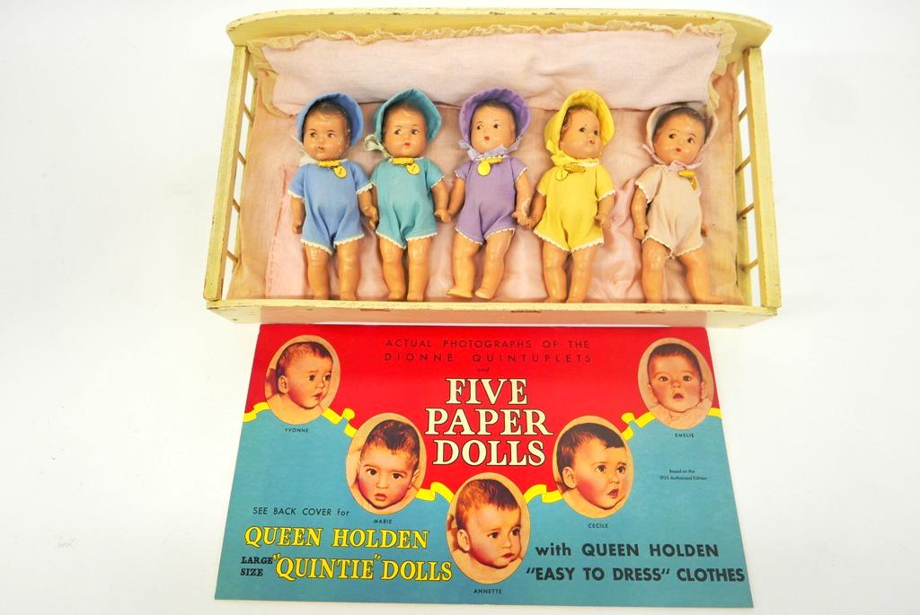 Madame Alexander Dionne  Quintuplets  in original bed (1 of 6)