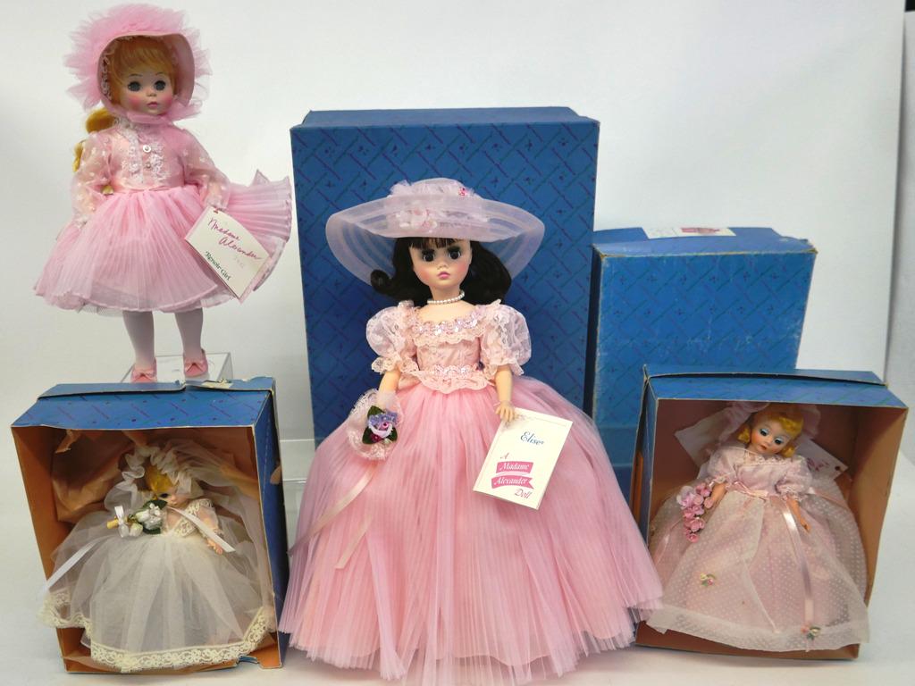 Four Madame Alexander Dolls in original boxes (1 of 5)