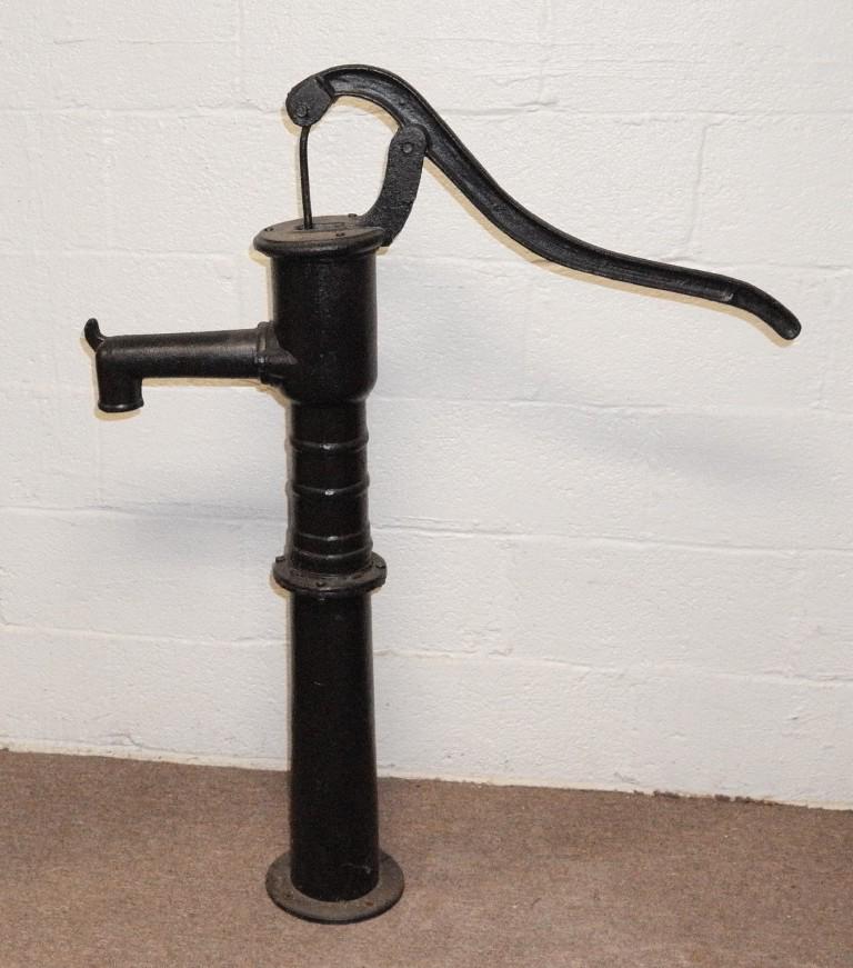 Cast Iron Water Pump: Cast iron water pump 45"H, buyer must arrange shipping or pick-up