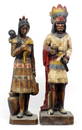 Pair Chalk Cigar Store Indians