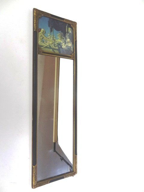 Maxfield Parrish Mirror: Wonderful Parrish Print over a long Mirror, seeme to be vintage frames 30 x 9"
