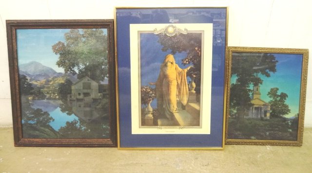 Three Maxfield Parrish Prints: Three Maxfield Parrish Prints 18x24", 23 x 18', 18 x 14"