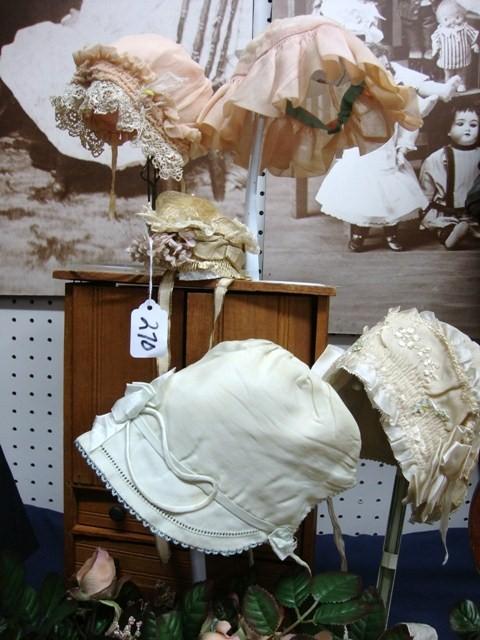 Five Victorian Bonnets & Oak Wardrobe: Five Victorian Bonnets & Oak Wardrobe