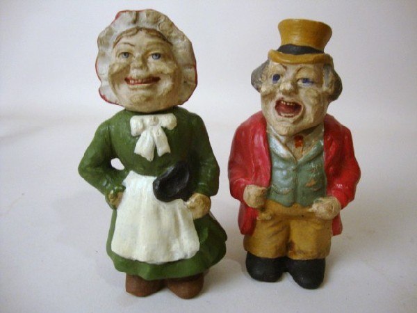 Mr. Pickwick and Sally Weller Candy Containers: Mr. Pickwick and Sally Weller Candy containers , Great Colors, and Facial Expression , right out of the Pickwick Papers. 5" t