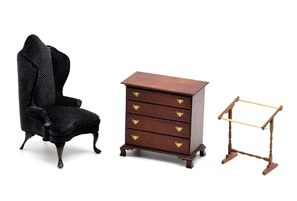 Edward Norton Chippendale Dresser & Other Dollhouse (1 of 3)