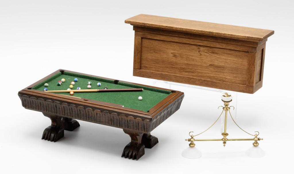 Rae Backes Pool Table & Bar Dollhouse Miniatures (1 of 1)