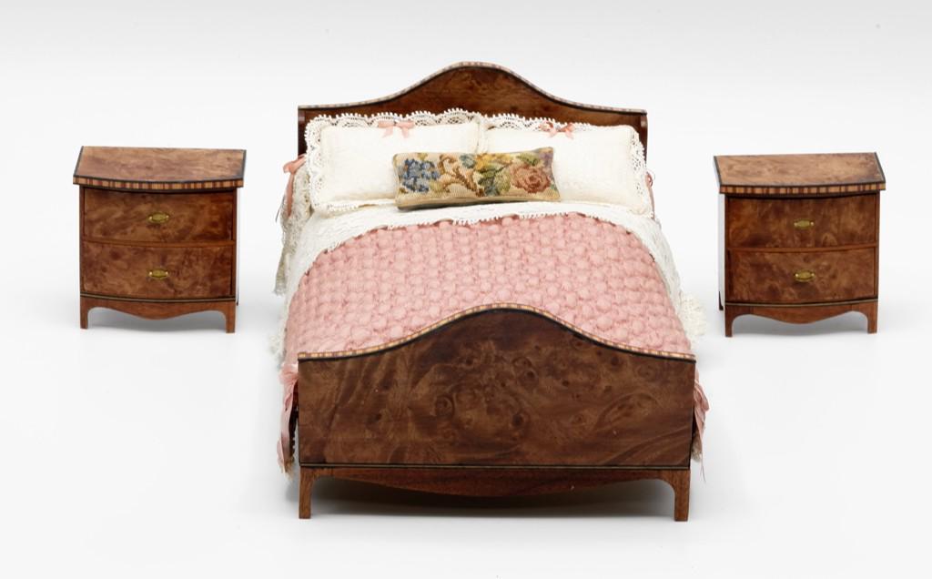 Tony Jones Burl Bedroom Dollhouse Furniture (1 of 2)