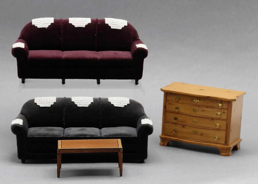 Sally Hardy Sofas & Other Dollhouse Miniatures (1 of 5)