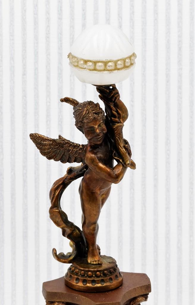 Jim Pounder Bronze Figural Light Dollhouse Miniature (1 of 3)