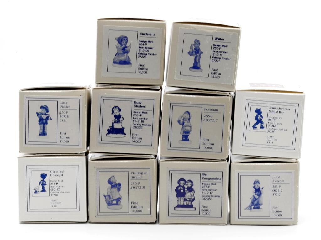 Ten Goebel Bronze Miniature Figurines (1 of 1)