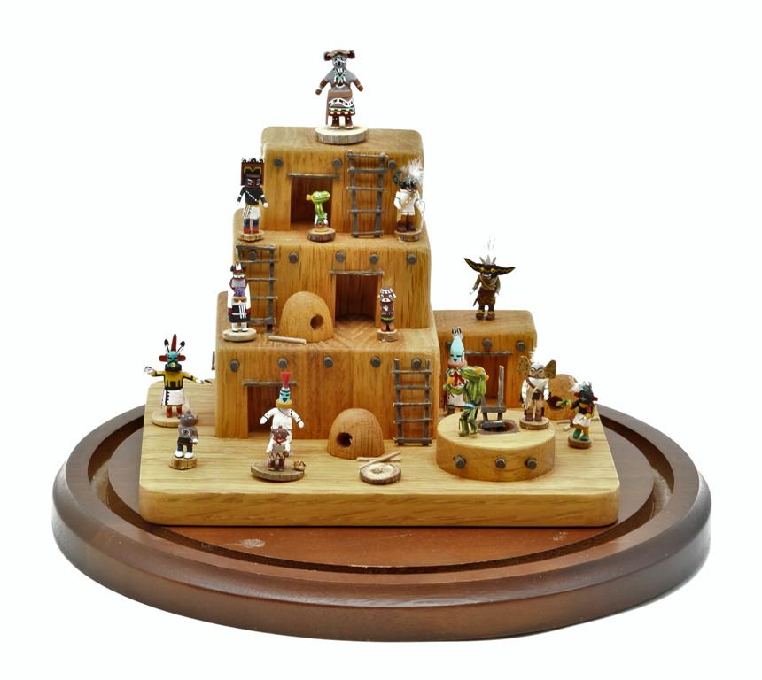 Miniature Kachina Dolls & Pueblo Diorama (1 of 5)