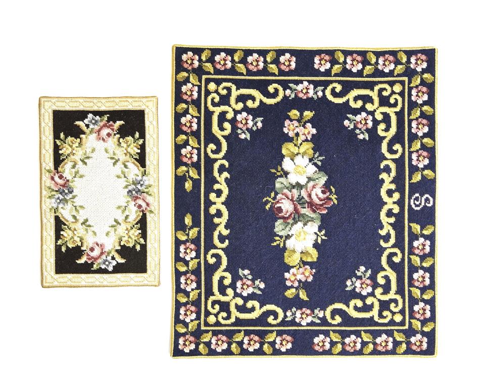 Dollhouse Aubusson Style Carpet Miniatures (1 of 1)