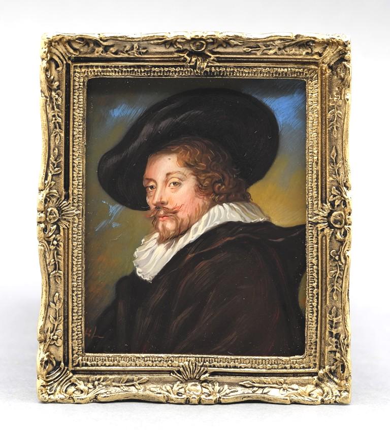 Dollhouse Miniature Portrait Painting (1 of 3)