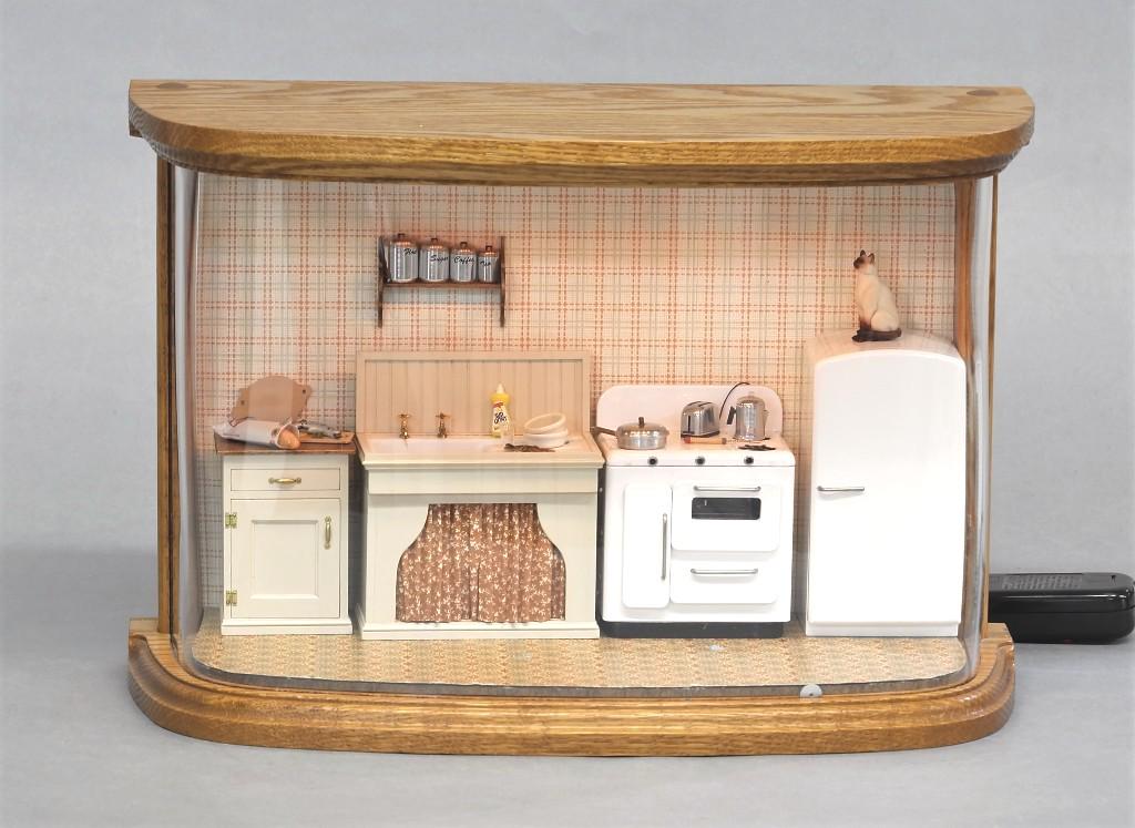 Small Kitchen & Appliances Room Box Dollhouse (1 of 1)