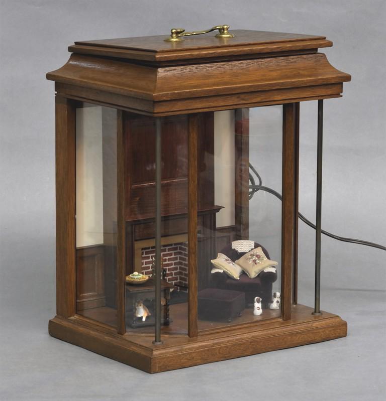 Mahogany Cabinetmaker Room Box Diorama (1 of 3)