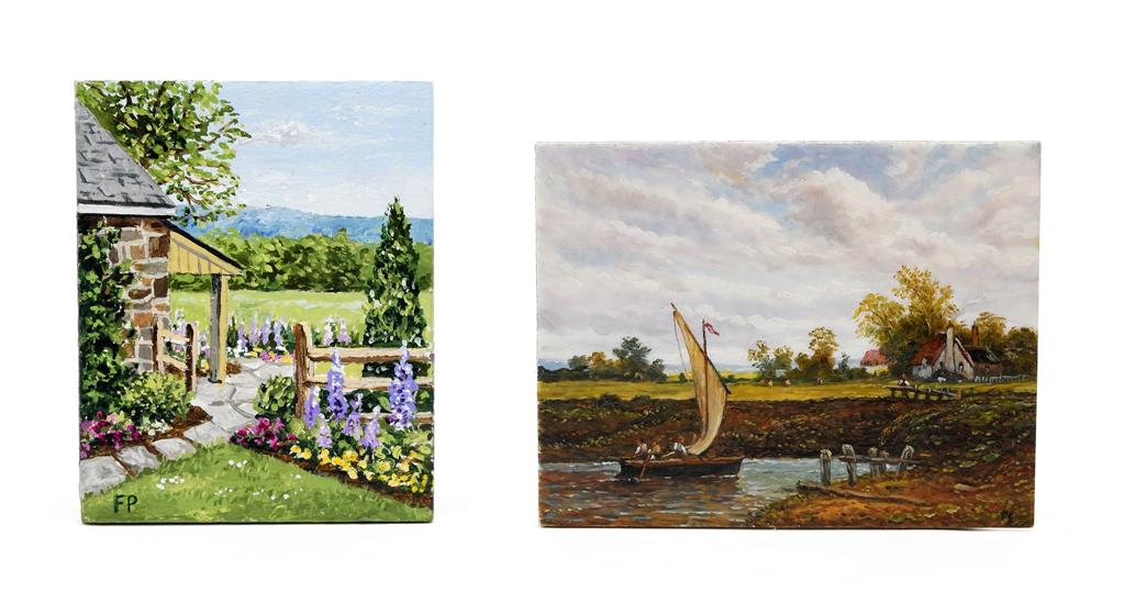 Two Dollhouse Miniature Oil Paintings (1 of 2)