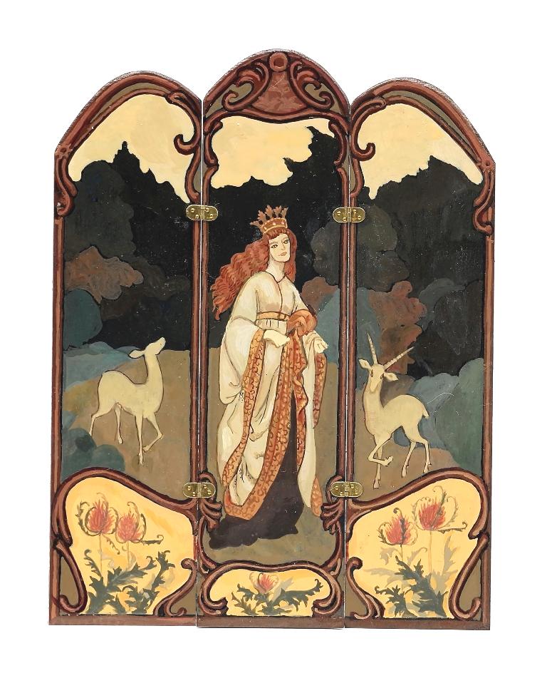 Natasha Painted Screen Dollhouse Miniature (1 of 1)