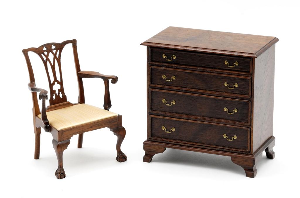Gary Larsen Chest & Gerald Crawford Dollhouse Miniature (1 of 4)