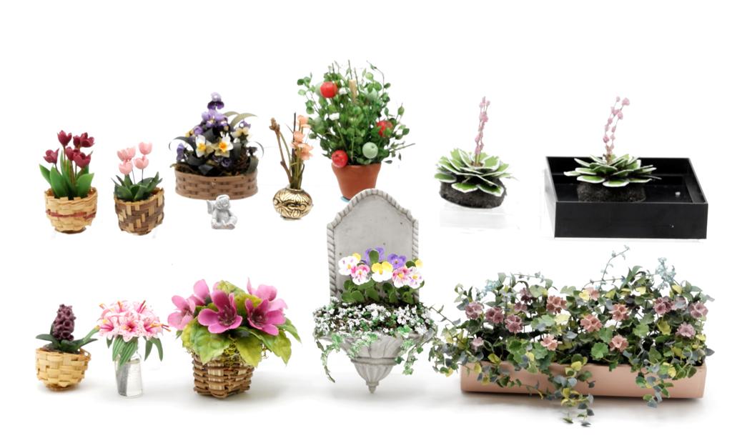 Twelve Assorted Dollhouse Plants (1 of 1)