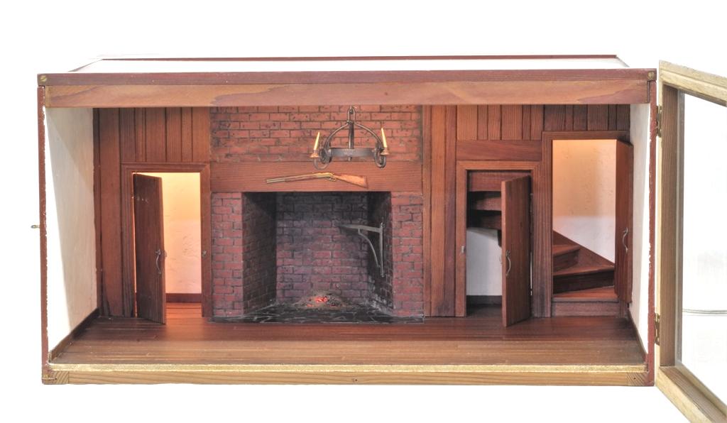 Artisan Colonial Living Room Box Dollhouse (1 of 2)