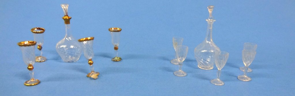 Whittemore Decanters & Glasses Dollhouse Miniatures (1 of 3)