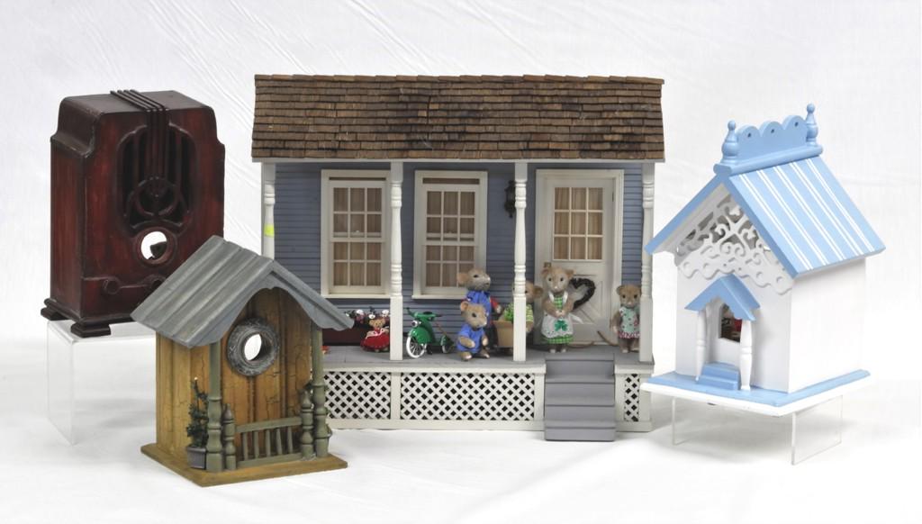 Three Jodi K. Moisan Mice Room Boxes Dollhouses (1 of 5)