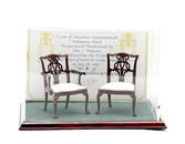 John Hodgson LE Chippendale Chairs Dollhouse Miniatures