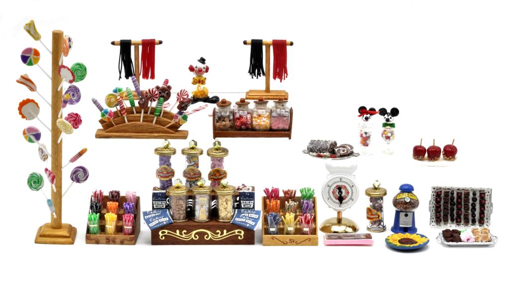 Dollhouse Candy Store Treats & Accessories Miniatures (1 of 3)
