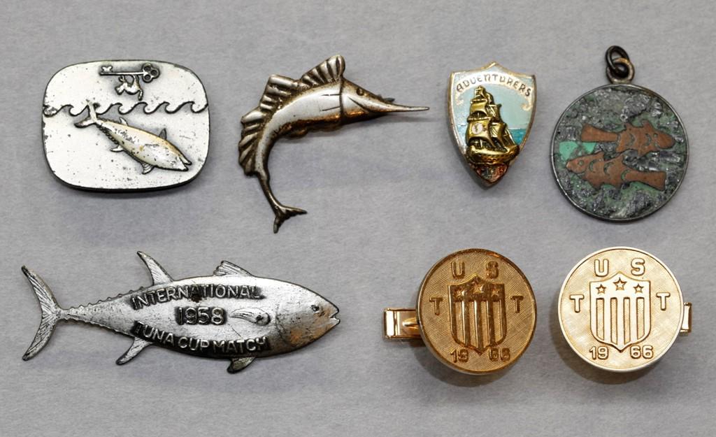 Vintage Silver Fishing Pins Dollhouse Miniatures (1 of 1)