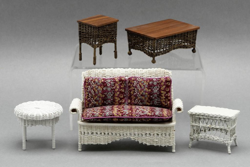 Dollhouse Assorted Artisans Wicker Furniture Miniatures (1 of 1)