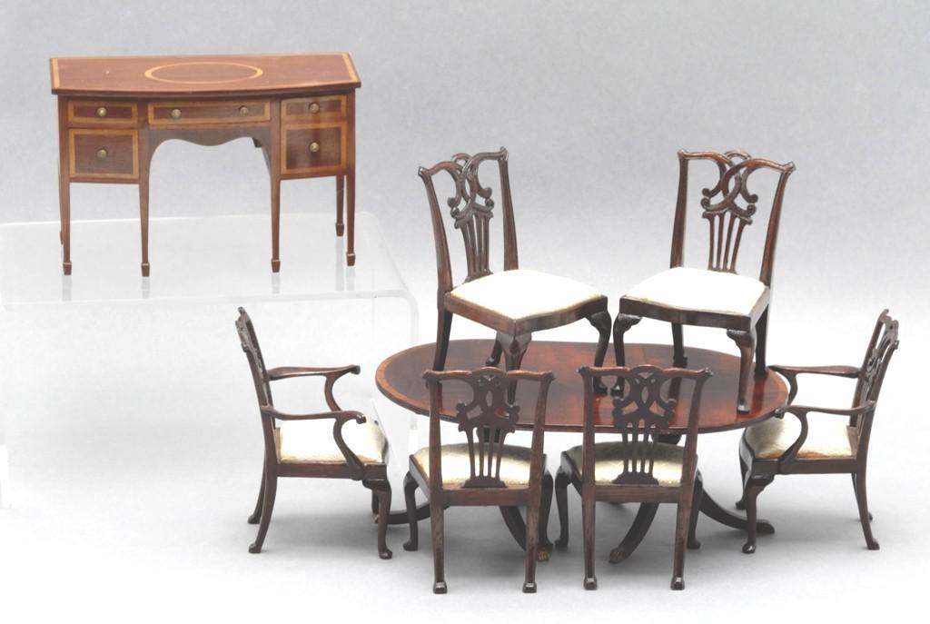 John Hodgson Artisan Dining Room Furniture Dollhouse (1 of 7)