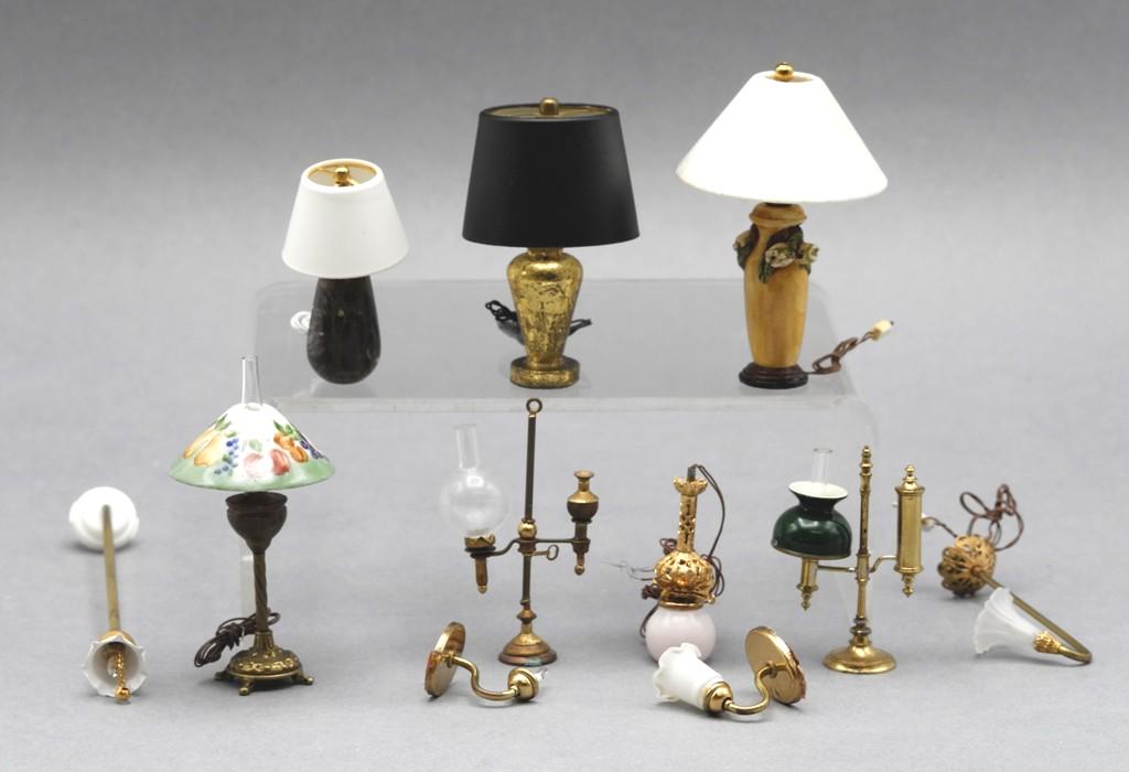 Dollhouse Table Lamps Miniatures (1 of 2)