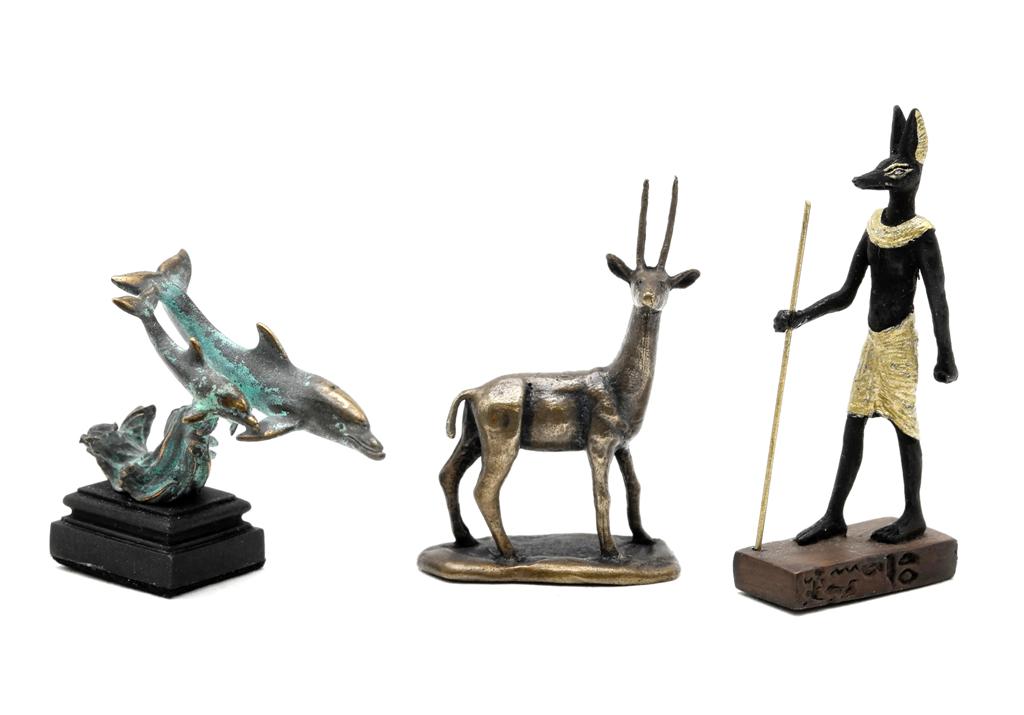 Three Dollhouse Artisan Statues Miniatures (1 of 1)