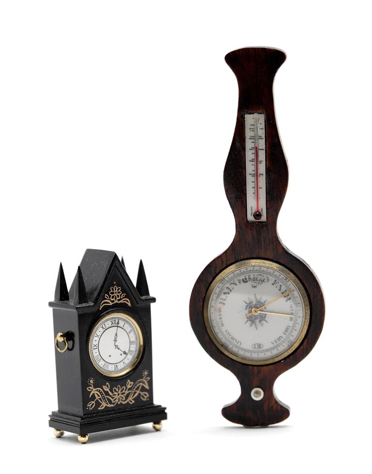 Isaac Blatt Barometer & Waters Clock Dollhouse (1 of 2)