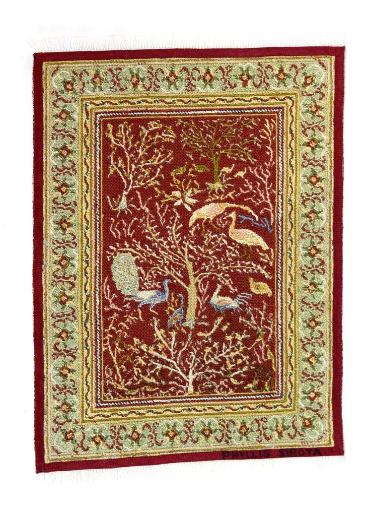 Silk Area Rug Dollhouse Miniature (1 of 1)