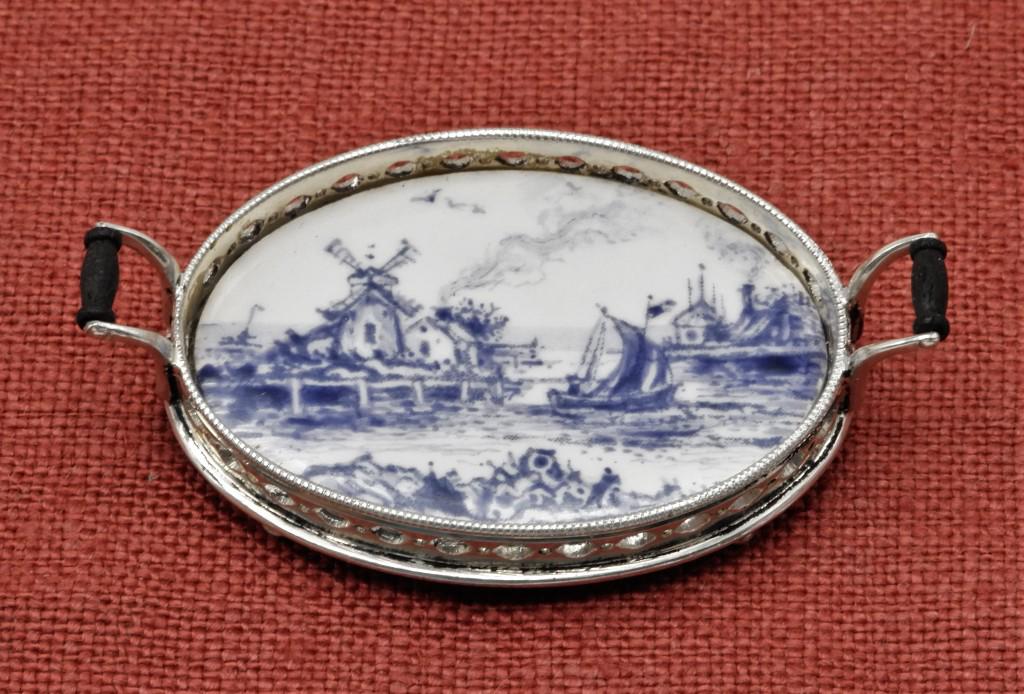 Jens Torp Sterling Tray Dollhouse Miniature (1 of 2)