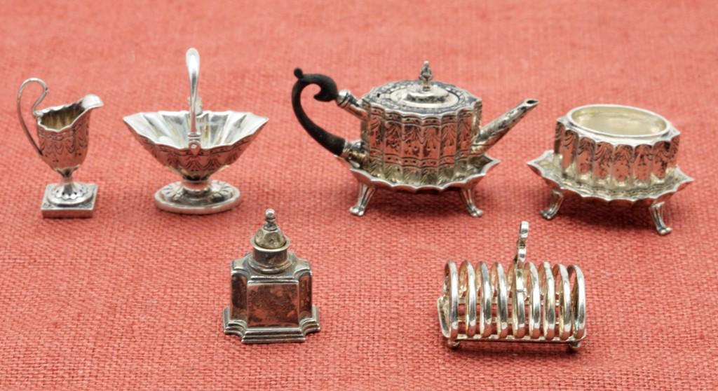 Obadiah Fisher Sterling Table Accessories Miniatures (1 of 4)