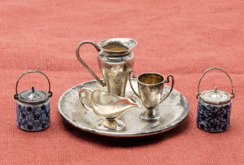 Muriel Hopwood Sterling & Porcelain Biscuit Jars (1 of 2)