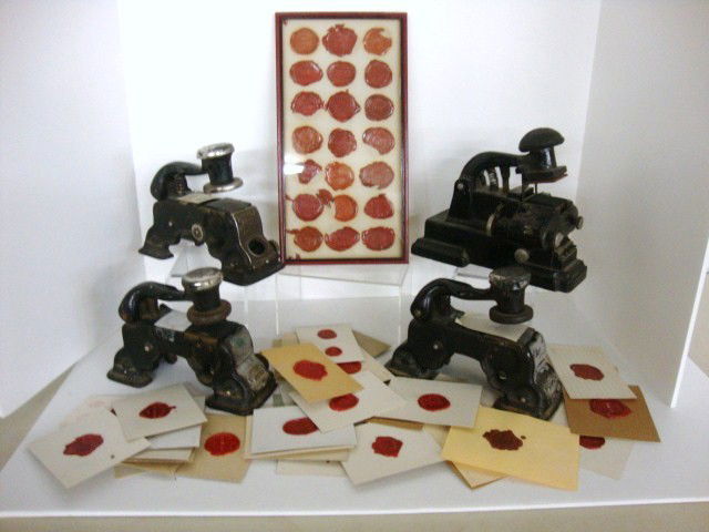 Ticket Dater Validating Machines: Ticket Dater Validating Machines Centennial Dater Made by Independent Mfg. co. Brass Die Imports, four various machines, ; GRL& RRY, Northern Pacific, MSt.P, one is not a Cennential 7" h x 8" L, with