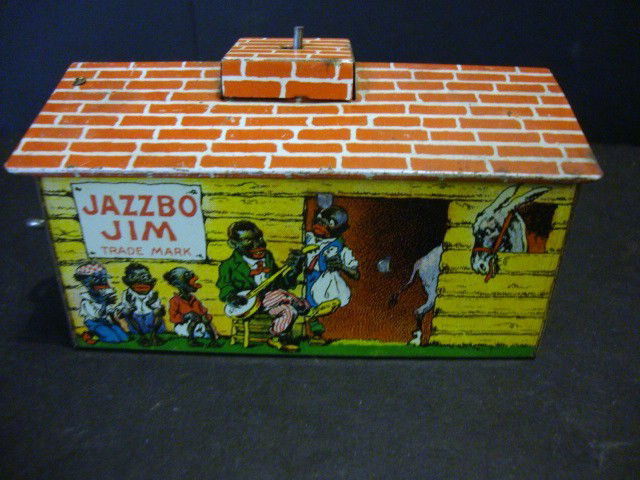Jazzbo Jim: Jazzbo Jim "The Dancer on the Roof", Unique Art Mfg. Co, bottom only, 5" x 3"