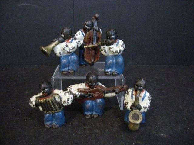 Cast Iron Black Band: Six piece Band, 2", good color