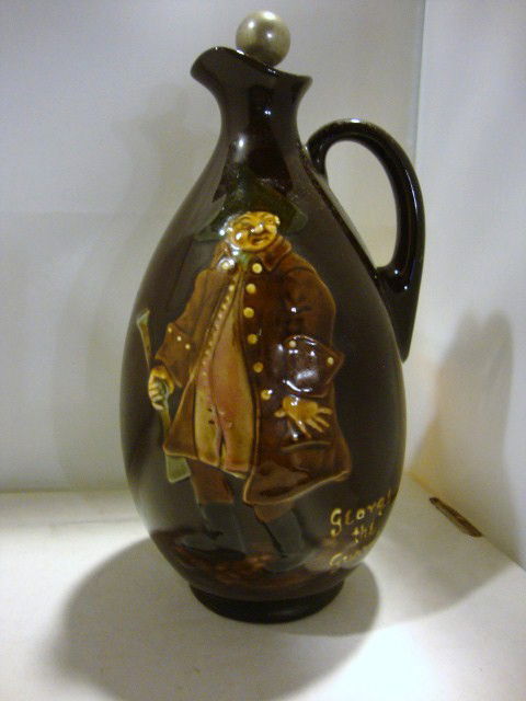 Royal Doulton Kingswear George the Guard: Royal Doulton Kingsware George the Guard, RD No 545291, Noke, by Royal Doulton Pear Shaped 8 1/2" h, has Royal doulton Backstamp on base