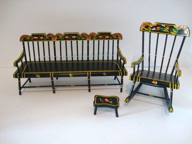 196 Pennsylvania Dutch Doll Furniture May 14 2011 Ron Rhoads Auctioneers In Pa