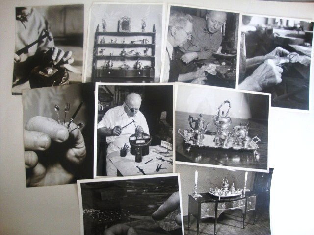 Press Photos William B. Meyers: Nine press release photos of William B. Meyers with his finished products and photos of the process 8" x 10"