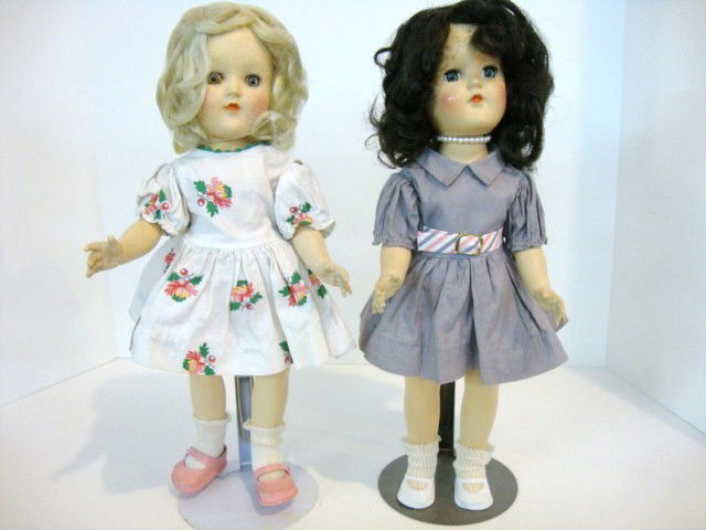 Pair Ideal P-90 Toni Dolls: Pair Ideal P-90 Toni Dolls, dresses good, one has original shoes