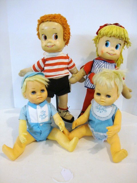 Mattel Chatty Babys & Sister Bell and Matty: Chatty Baby Boy & Girl , all original clothing, Matty and Sister Bell, one talks, others do not work.