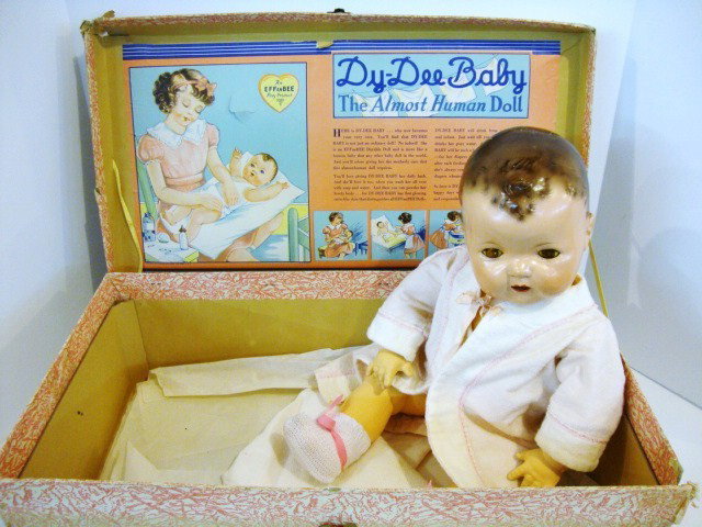 Dy-Dee Baby in Original Box: Dy-Dee Baby The Almost Human Doll in Original Box, no accessories, just 20" Doll with Night clothing and undies