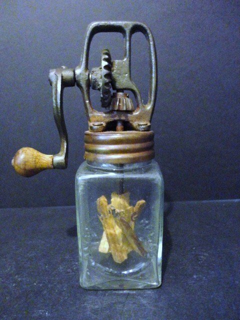 Child's Dazey Butter Churn: Classic Contemporary Child's Dazey Miniature Butter Churn, Dazey Churn Mfg. Co. Wonderful Example of Butter Churn 6 1/4" (t)